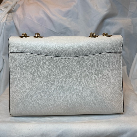 Coach White and Brown Leather Bag - Picture 5 of 7